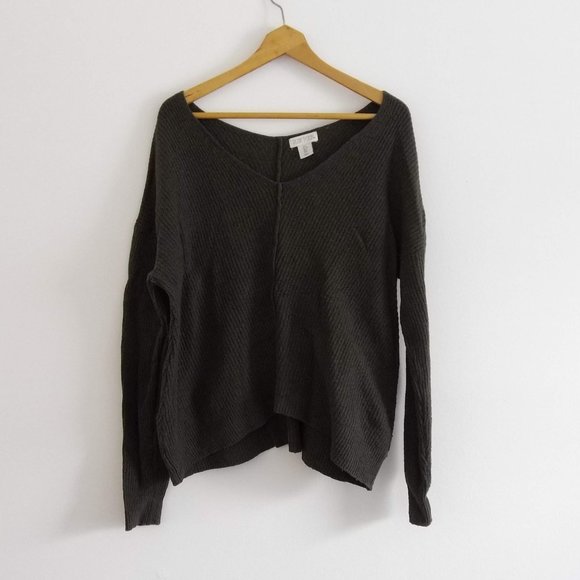 Anthropologie Ruby Moon Army Green Dolman Sweater - Picture 1 of 6